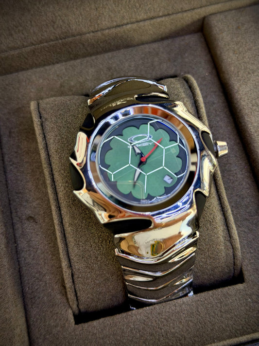 Oakl Plateado F/verde