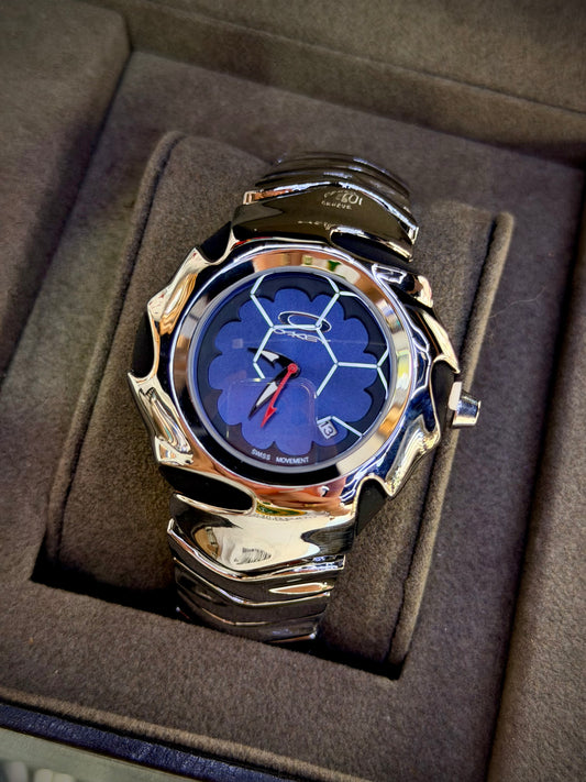 Oakl Plateado F/azul