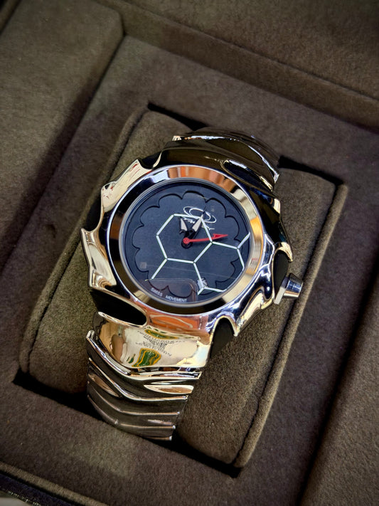 Oakl plateado F/negro